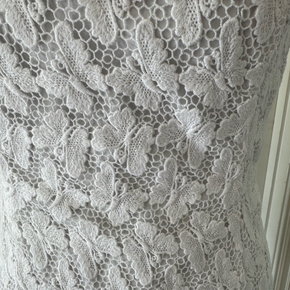 NWT Lilly Pulitzer Elegant White Lace Dress, Sz 14 - Picture 2 of 8